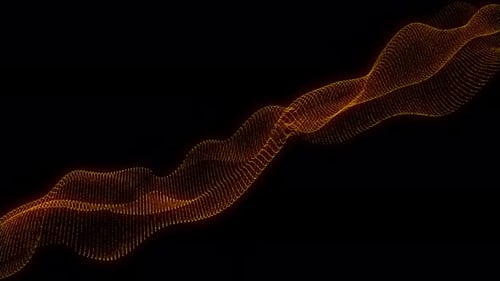 Partikel, Linien, gewellter Hintergrund
