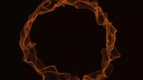 Graphics animation yellow colour circle background