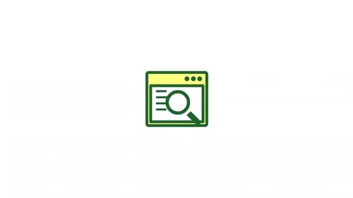 Flat Design Website Search Animation