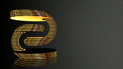 Golden Geometric Spiral Shape Forming and Rotating Loop