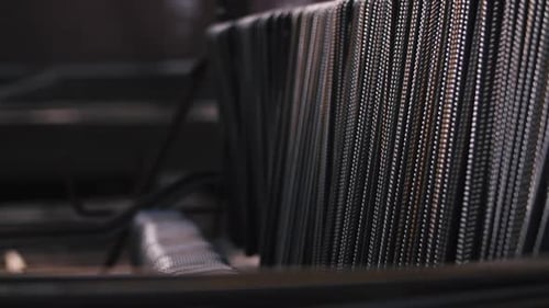 Metal Rods for Reinforced Concrete at a Construction Site