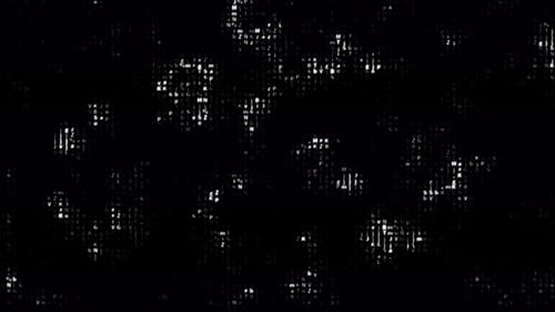 Digital Text Data Glitch Background Animation