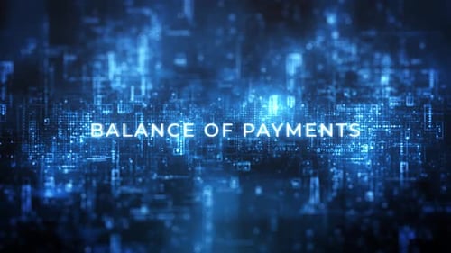 Mots d'écran numériques Balance des paiements