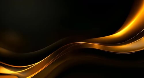 Elegant Golden Flowing Waves Abstract Motion Background