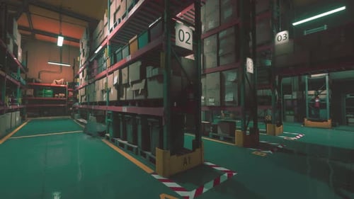 Warehouse Storage of Retail Merchandise Shop