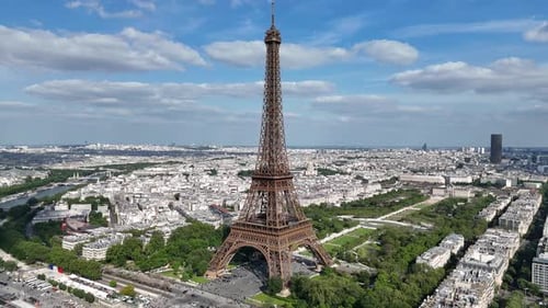 Paris Skyline At Paris In France Island France.