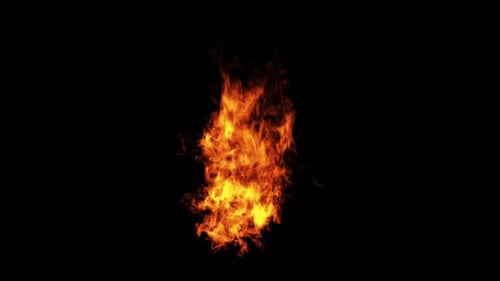 Fire transitions exploding fiercely