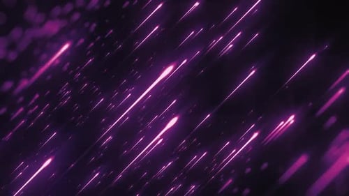 Abstract Purple Glowing Lines Digital Data Stream Background