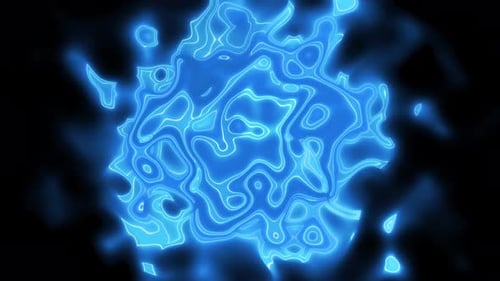 Animierter neonglühender bunter flüssiger Hintergrund.