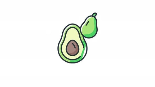 Avocado Icon Animation