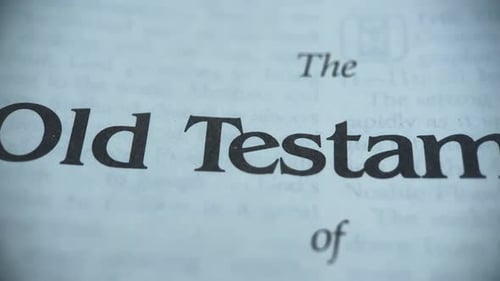 Close Up of Old Testament Bible Page