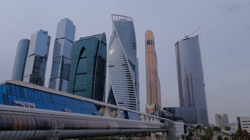 Moscow High Rise Buildings In The City Center
