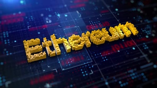 Pixelated Word Ethereum