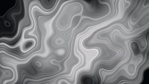 Abstract Fluid Black and White Flowing Background Animation