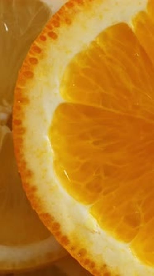 Bright Citrus Slices Close-up