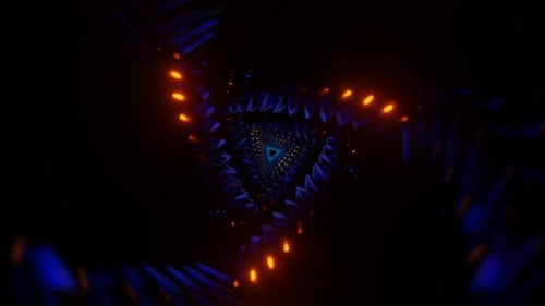 Belle animation de motifs trippants colorés avec lumière géométrique sacrée