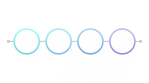 Process Diagram Animation with Gradient Circles