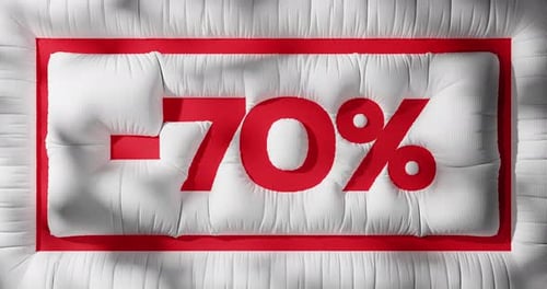 Plush 3D Discount Percentage Reveal Animation