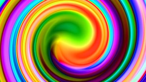 Vibrant Psychedelic Swirl Background Loop Animation