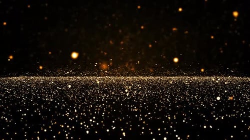 Boucle abstraite de particules d'or