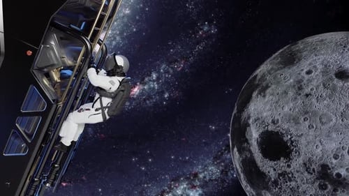 Space exploration, Mars mission. Shot with 2x anamorphic lens