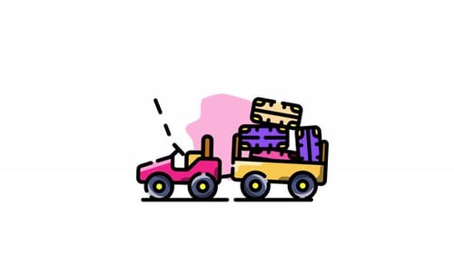 Airport Baggage Truck