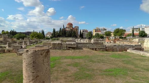 Ruines de Pompéion à Kerameikos