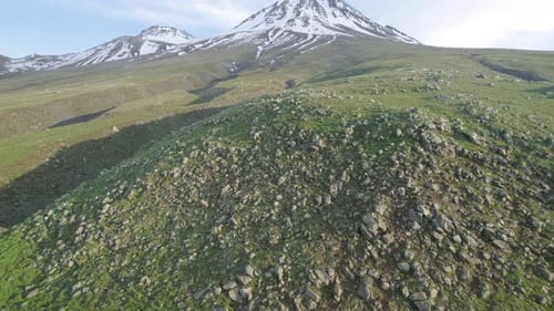 Mount Hasan Stratovolcano in Turkey During Spring