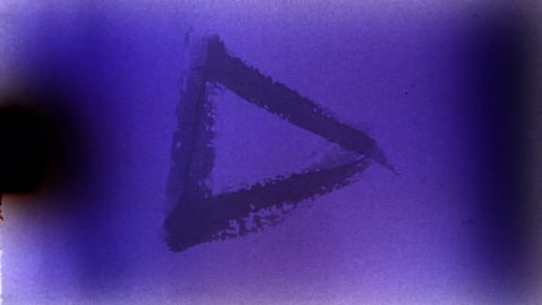 Vintage Film Leaders with Sprocket Hole Dust Scratches and Film Burn