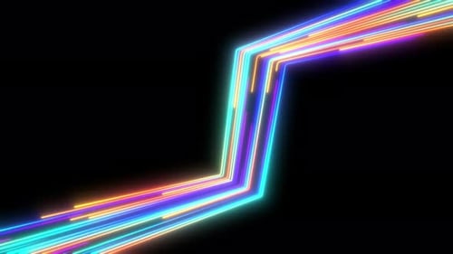 Shining light lines technology background