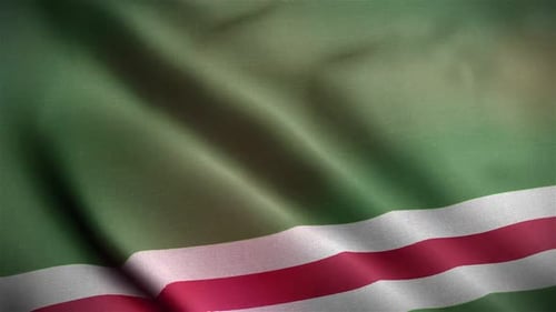 Realistic Waving Fabric Flag Animation with Dynamic Light