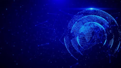 Global Encrypted Cybersecurity Network Data Cyber Security Cloud Computing IOT AI Technology