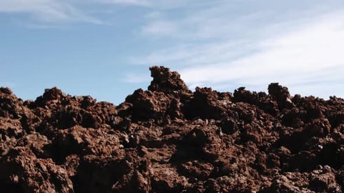 Volcanic Nature Landscape By the Mount Teide Volcano in Tenerife Canaries Spain