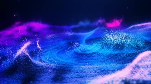 Abstract Fluid Digital Particle Wave Motion Background