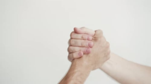 Hands Clasping in Partnership