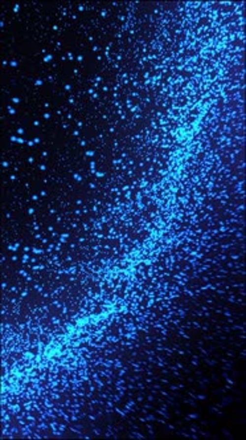 Abstract Blue Particles Flowing Digital Background