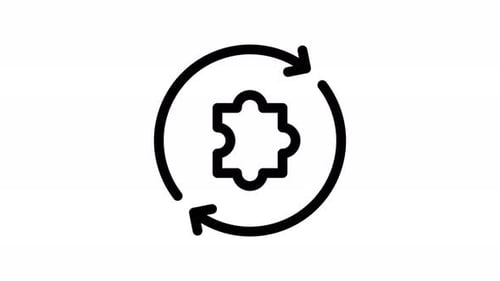 quality control line icon animation