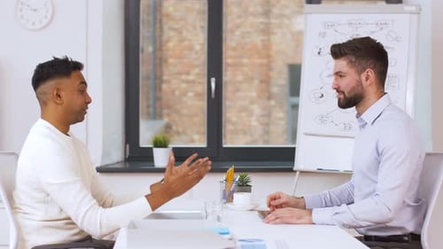 Job, Business and Employment Concept - Employer or Hr Manager Having Interview