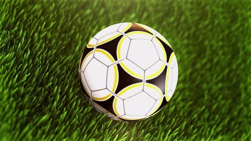 Sculpted Elegance: Unique Football Design in 4K