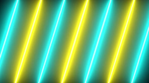 Dynamic Neon Glowing Lines Abstract Background Loop