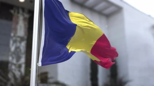 Realistic 3D National Flag Waving Animation