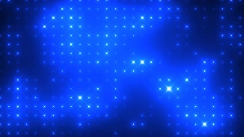 Abstract loop glowing yellow orange brightldisco wall with light bulbs background