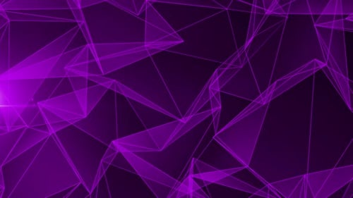 Geometric Patterns On A Plexus Canvas Purple