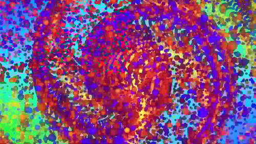 Vibrant Abstract Particle Swirl Background Animation