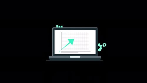 Animated Business Growth Concept Video - Transparent