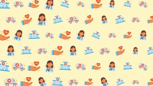 Healthcare Medical Hospital Doctor Ambulance Pattern