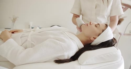 Relaxing Facial Treatment in a Medical Spa