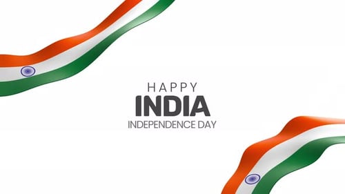 Fluid India Flag Ribbons for Independence Day Celebration