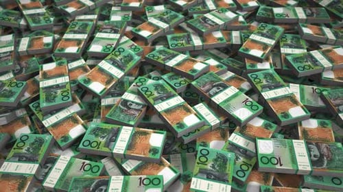 Australischer Dollar Bills Loop