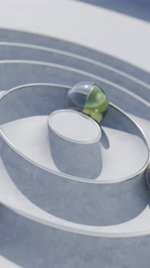 Looping Spheres 3D Satisfying Animation